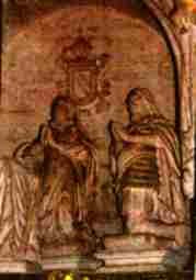  Sepulcro con las estatuas orantes de los primeros marqueses en Castrojeriz (Burgos)